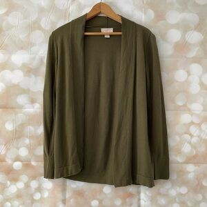 LOFT Olive Green Cardigan